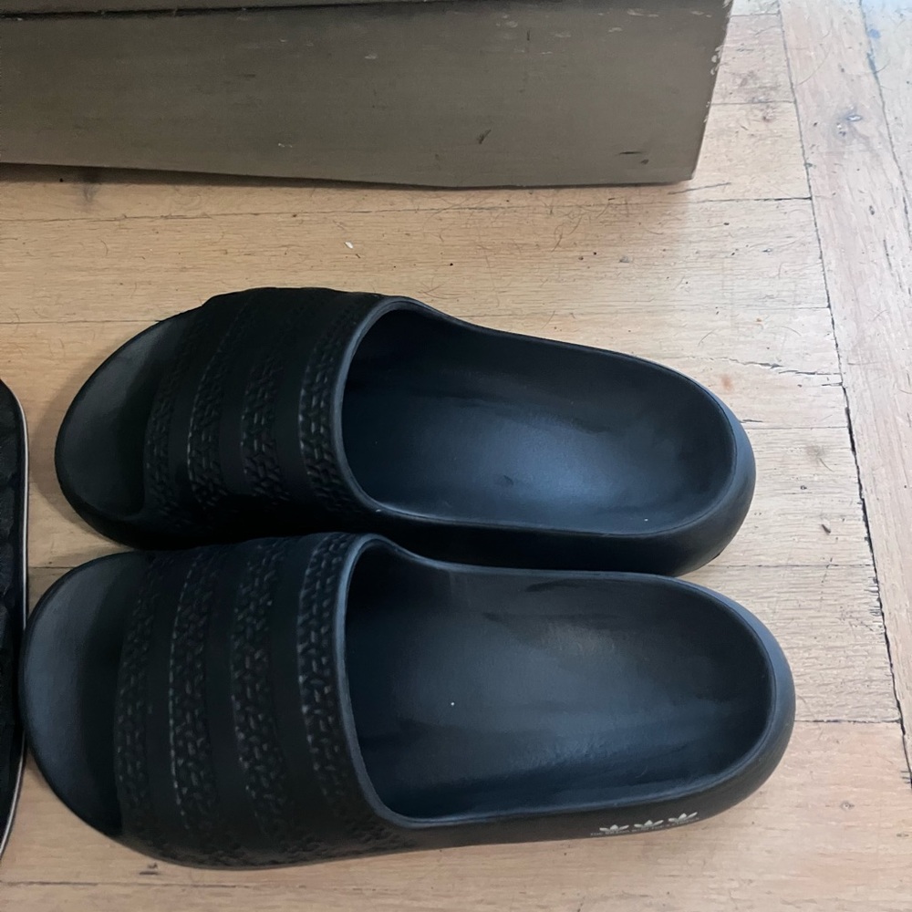 Volcom and Adidas Black Slide Sandals - Picture 2 of 6